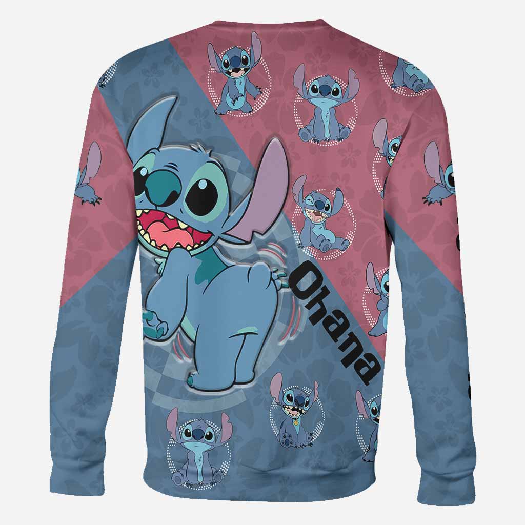 Personalized Ohana Hoodie Custom Name All-Over Print Gift All Over Shirt GradoCreations