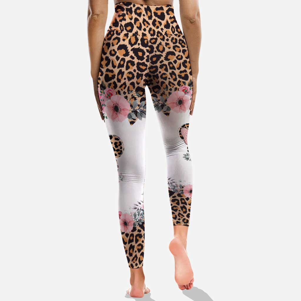 Personalized Leopard Mouse Ears Hoodie & Leggings Gift for Mom Hoodie & Leggings GradoCreations