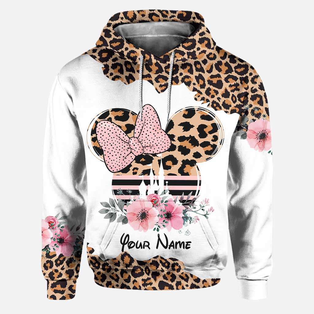 Personalized Leopard Mouse Ears Hoodie & Leggings Gift for Mom Hoodie & Leggings GradoCreations