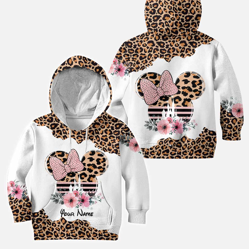 Personalized Leopard Mouse Ears Hoodie & Leggings Gift for Mom Hoodie & Leggings GradoCreations