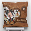 Personalized Mickey Mouse Throw Pillow Custom Name Gift Idea Throw Pillow GradoCreations