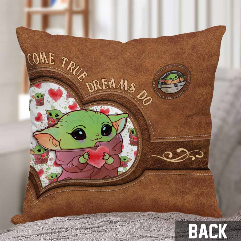 Personalized Leather Pattern Throw Pillow Custom Name Gift for Mom Throw Pillow GradoCreations