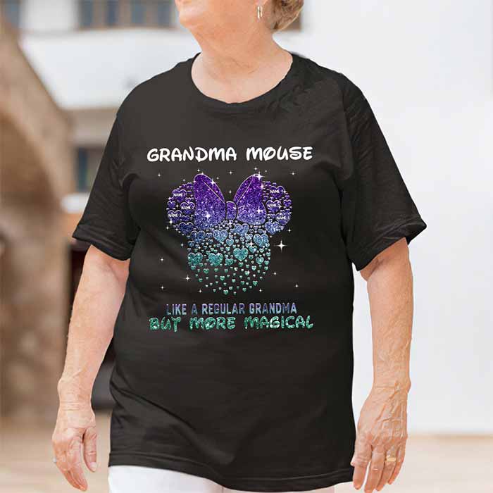 Personalized Grandma Mouse T-Shirt Hoodie Gift for Mother's Day T-shirt & Hoodie GradoCreations