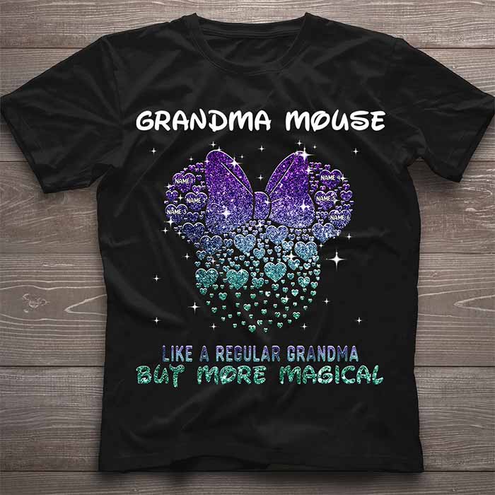 Personalized Grandma Mouse T-Shirt Hoodie Gift for Mother's Day T-shirt & Hoodie GradoCreations