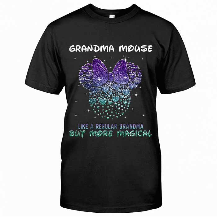 Personalized Grandma Mouse T-Shirt Hoodie Gift for Mother's Day T-shirt & Hoodie GradoCreations