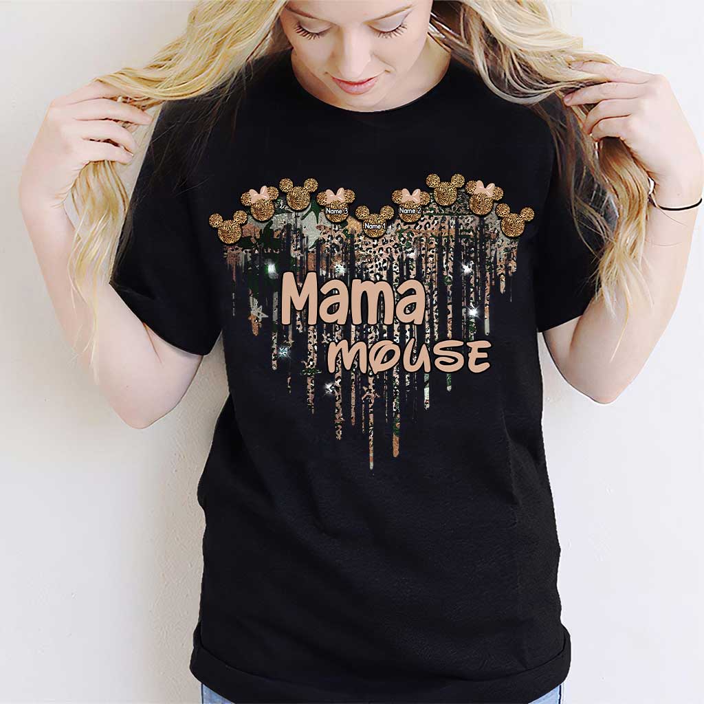 Personalized Mama Mouse T-Shirt & Hoodie Gift for Mom T-shirt & Hoodie GradoCreations