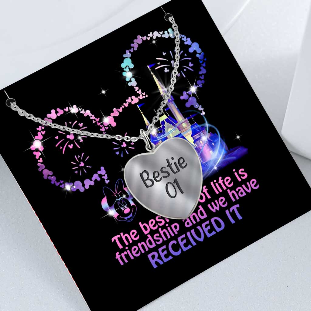Personalized Heart Pendant Necklace with Custom Name Gift for Bestie Heart Pendant Necklace GradoCreations