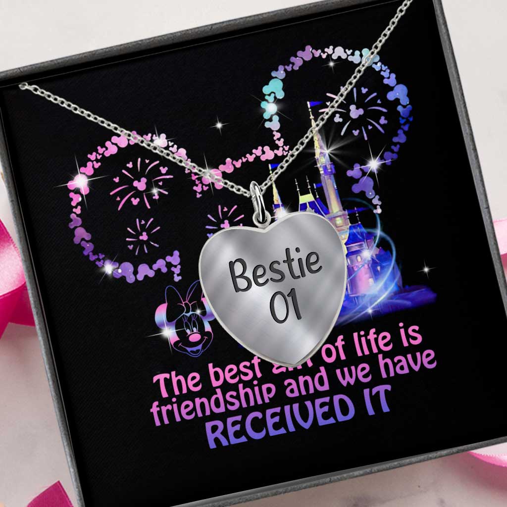 Personalized Heart Pendant Necklace with Custom Name Gift for Bestie Heart Pendant Necklace GradoCreations