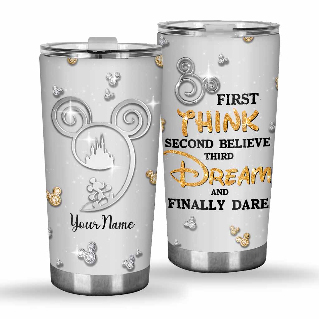 Personalized 20oz Tumbler Custom Name Dream Quote Gift for Graduation Tumbler GradoCreations