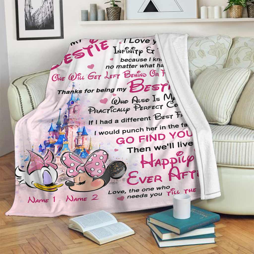 Personalized Blanket for Best Friend Custom Name Gift Blanket GradoCreations