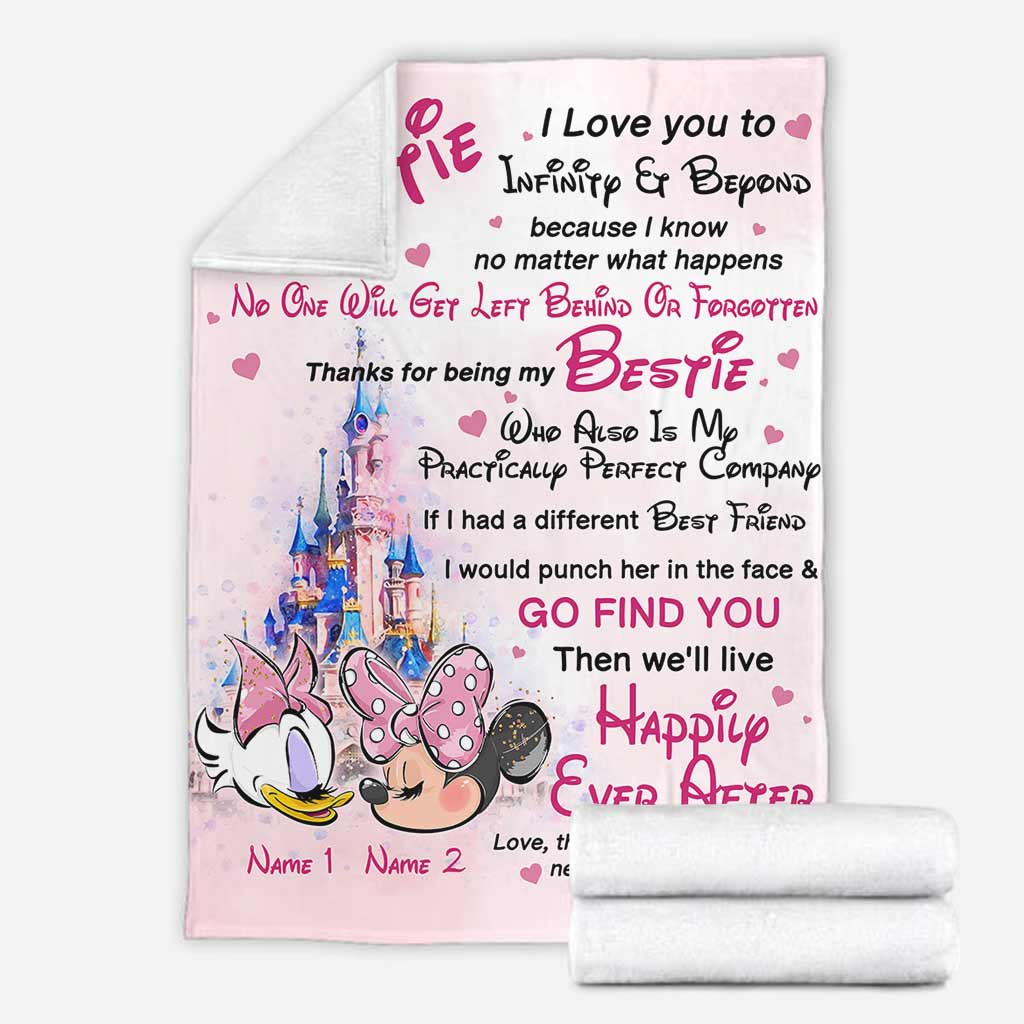 Personalized Blanket for Best Friend Custom Name Gift Blanket GradoCreations