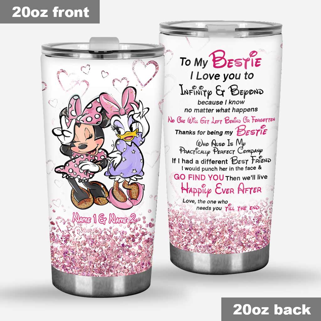 Personalized Bestie Tumbler Custom Name Gift for Friends Tumbler GradoCreations