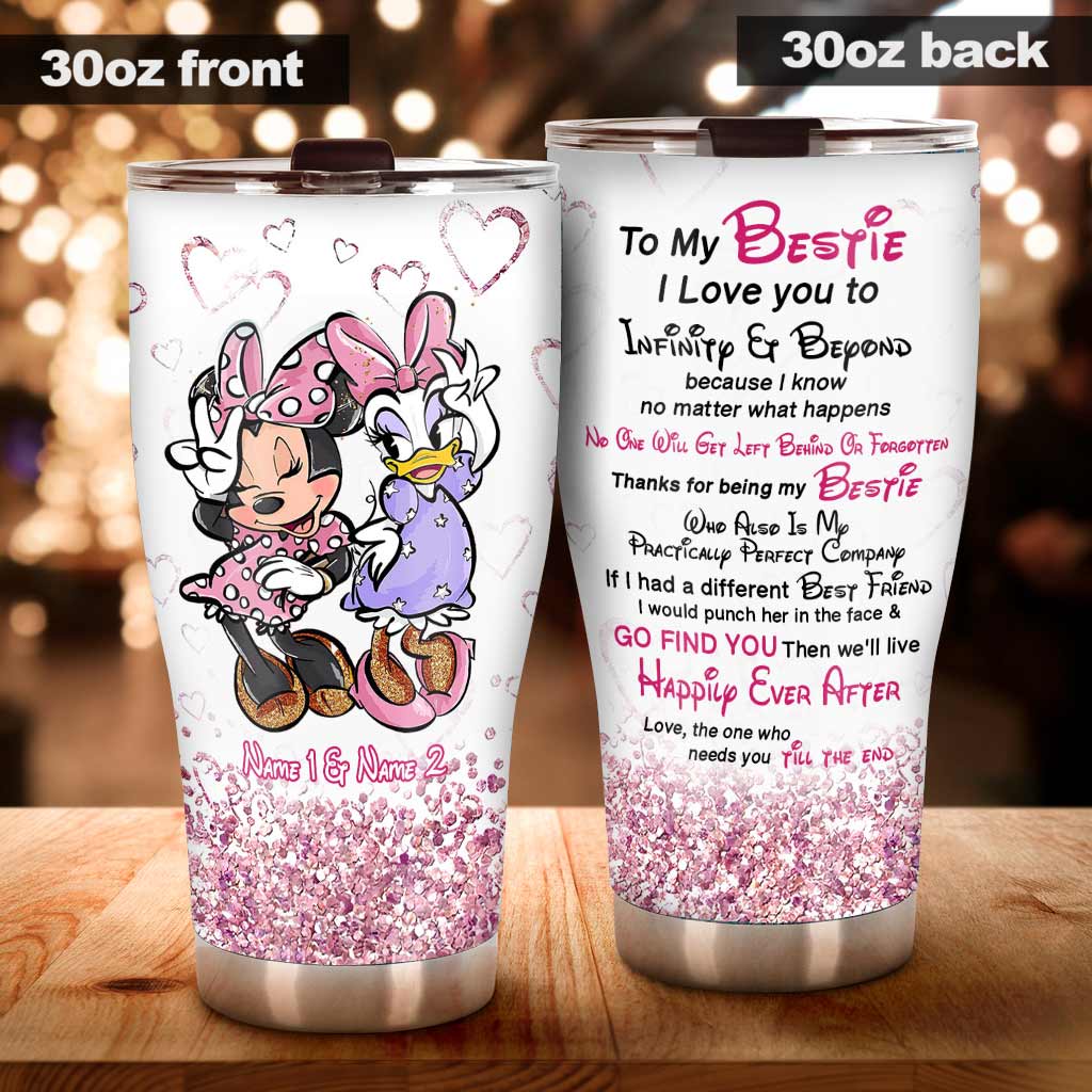 Personalized Bestie Tumbler Custom Name Gift for Friends Tumbler GradoCreations
