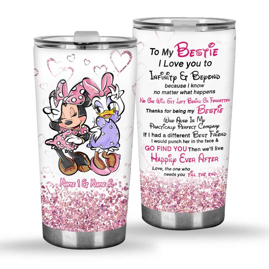 Personalized Bestie Tumbler Custom Name Gift for Friends Tumbler GradoCreations