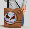 Personalized Nightmare Tote Bag Custom Name Gift for Halloween Tote Bag GradoCreations