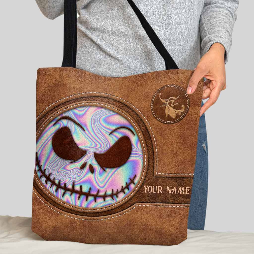 Personalized Nightmare Tote Bag Custom Name Gift for Halloween Tote Bag GradoCreations