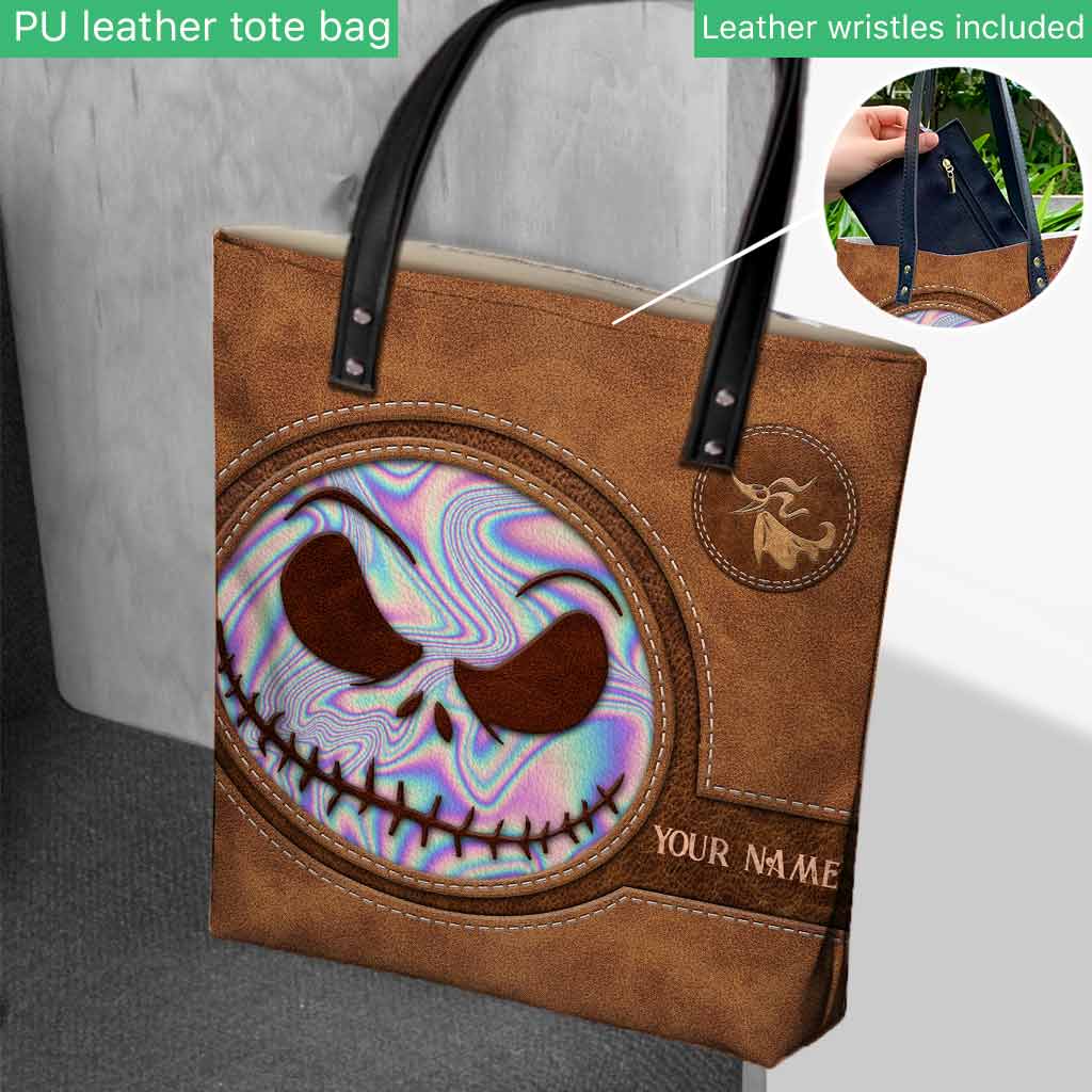 Personalized Nightmare Tote Bag Custom Name Gift for Halloween Tote Bag GradoCreations