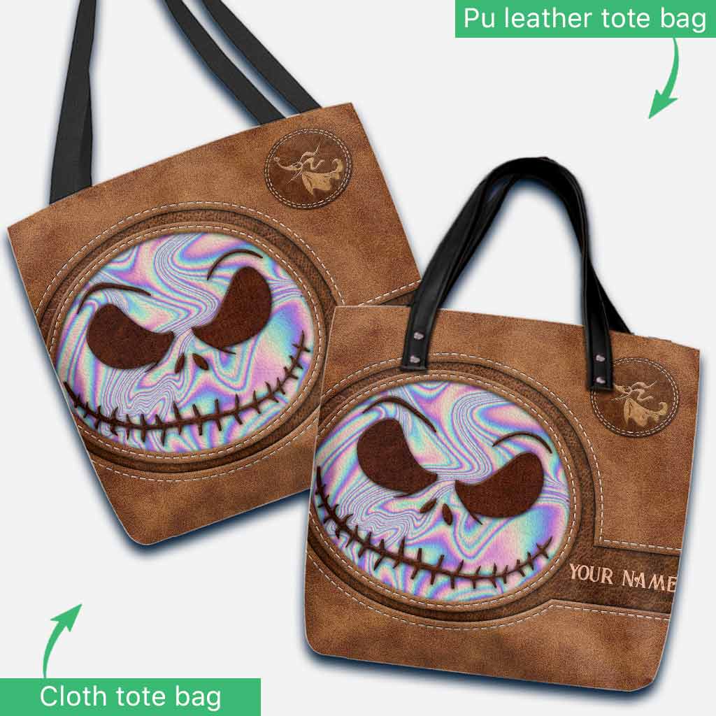 Personalized Nightmare Tote Bag Custom Name Gift for Halloween Tote Bag GradoCreations