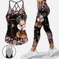 Personalized Cross Tank Top & Leggings with Custom Name for Kids Cross Tank Top & Leggings GradoCreations