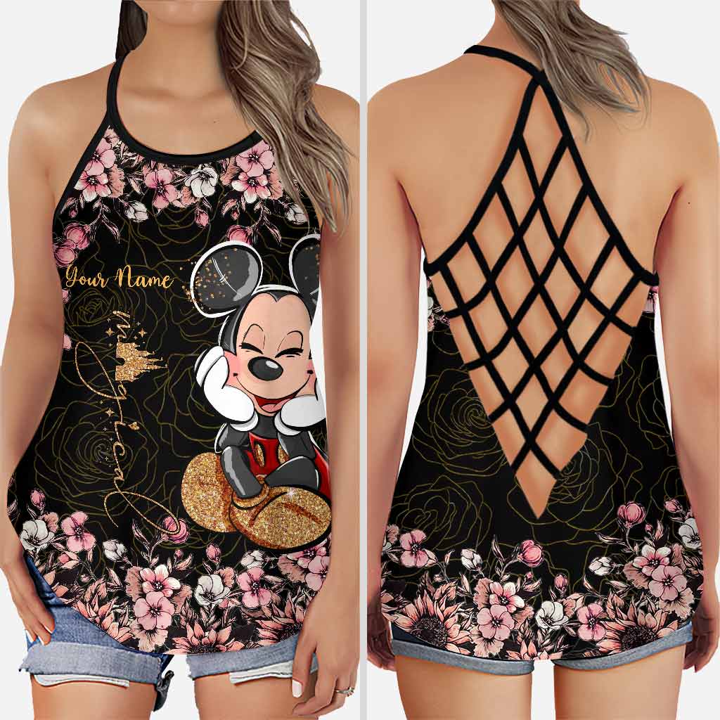 Personalized Cross Tank Top & Leggings with Custom Name for Kids Cross Tank Top & Leggings GradoCreations