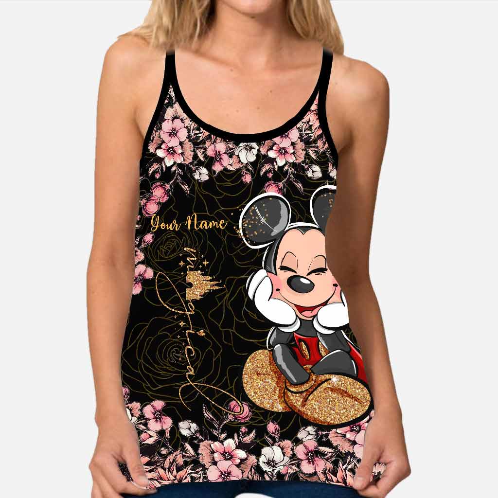 Personalized Cross Tank Top & Leggings with Custom Name for Kids Cross Tank Top & Leggings GradoCreations