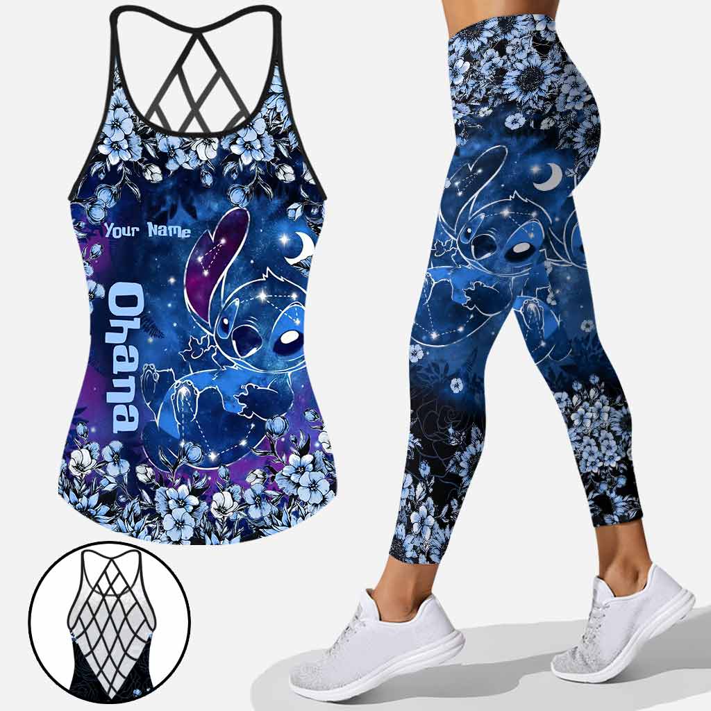 Personalized Cross Tank Top & Leggings Set for Mom's Day Gift Cross Tank Top & Leggings GradoCreations