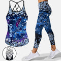 Personalized Cross Tank Top & Leggings Set for Mom's Day Gift Cross Tank Top & Leggings GradoCreations