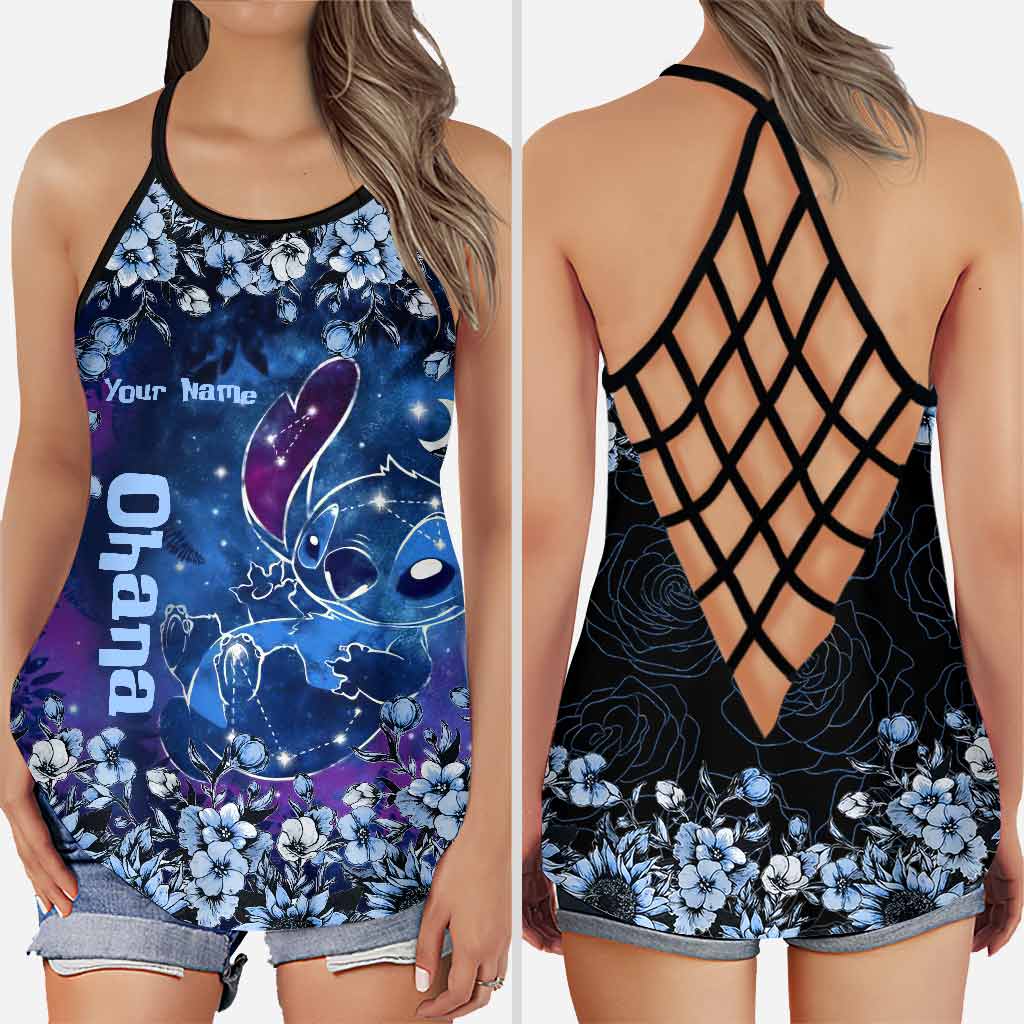 Personalized Cross Tank Top & Leggings Set for Mom's Day Gift Cross Tank Top & Leggings GradoCreations