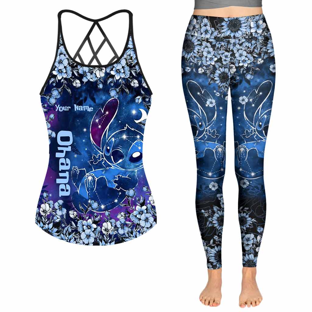 Personalized Cross Tank Top & Leggings Set for Mom's Day Gift Cross Tank Top & Leggings GradoCreations