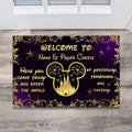 Personalized Doormat Welcome to Nana & Papa's Castle Gift Doormat GradoCreations