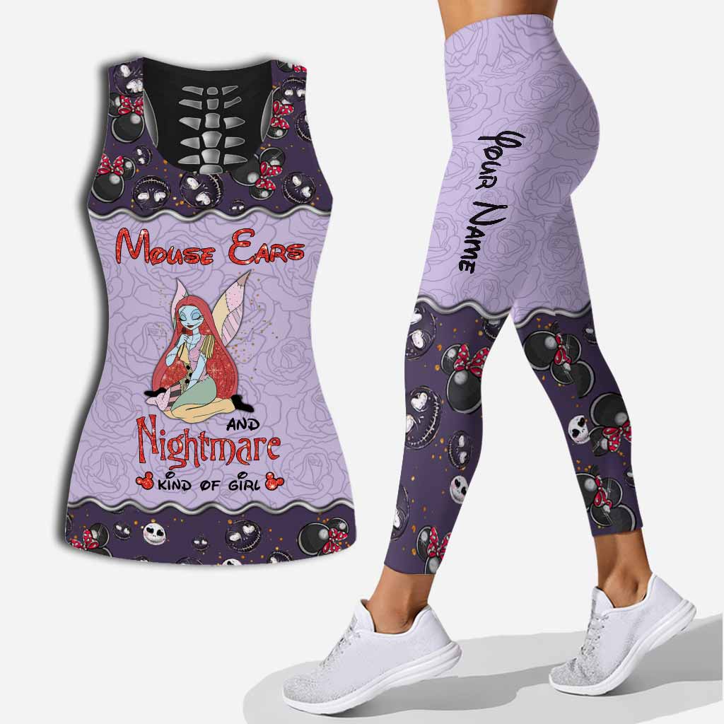 Personalized Hollow Tank Top and Leggings Custom Name Gift Hollow Tank & Leggings GradoCreations