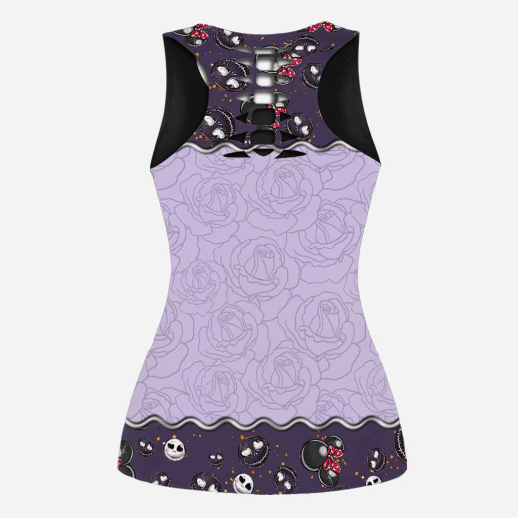 Personalized Hollow Tank Top and Leggings Custom Name Gift Hollow Tank & Leggings GradoCreations