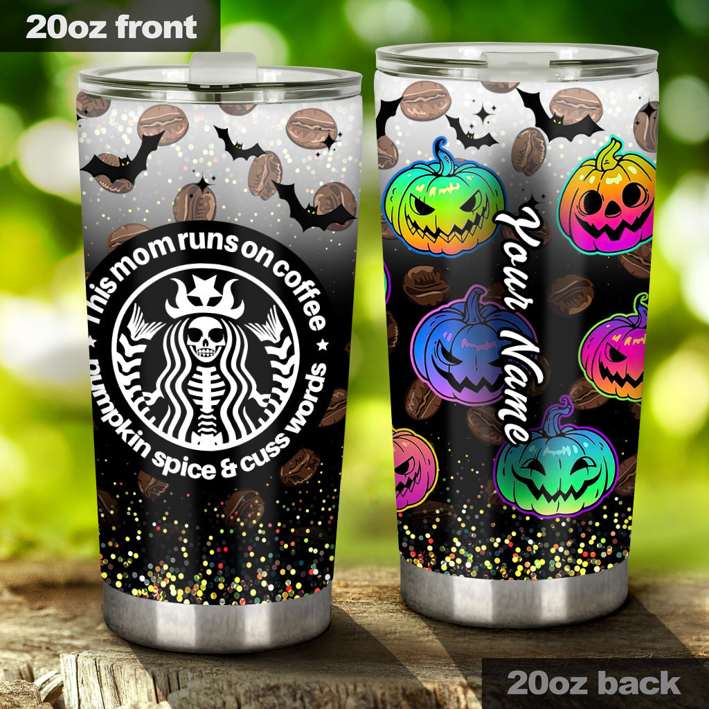 Personalized Halloween Tumbler Custom Name for Mom Tumbler GradoCreations