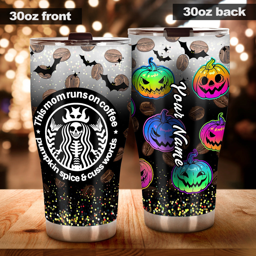 Personalized Halloween Tumbler Custom Name for Mom Tumbler GradoCreations