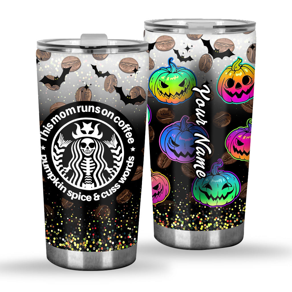 Personalized Halloween Tumbler Custom Name for Mom Tumbler GradoCreations