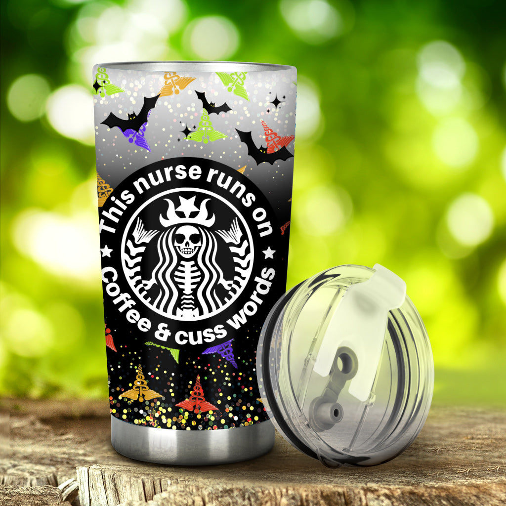 Personalized Halloween Nurse Tumbler Custom Name Gift for Nurse Tumbler GradoCreations