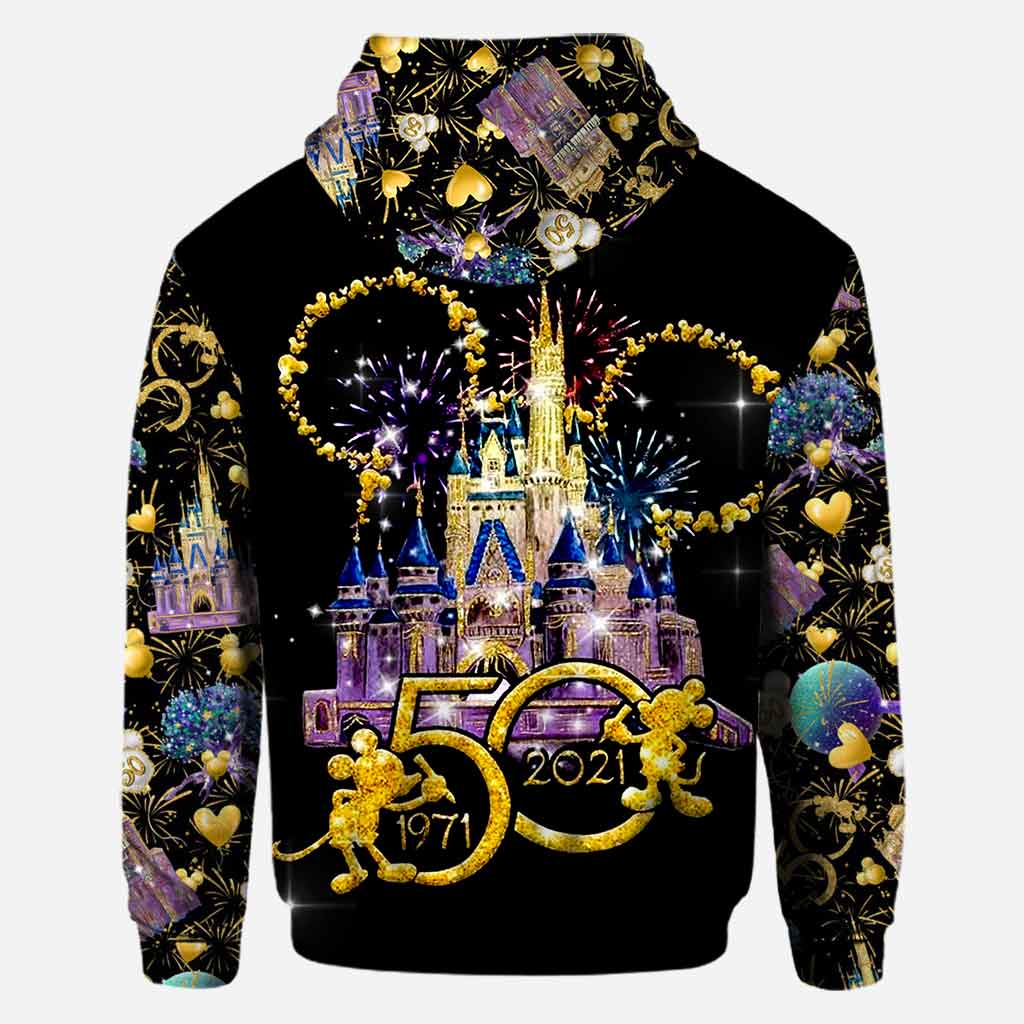 Personalized 50th Anniversary Magic Kingdom Hoodie All Over Print Gift All Over Shirt GradoCreations