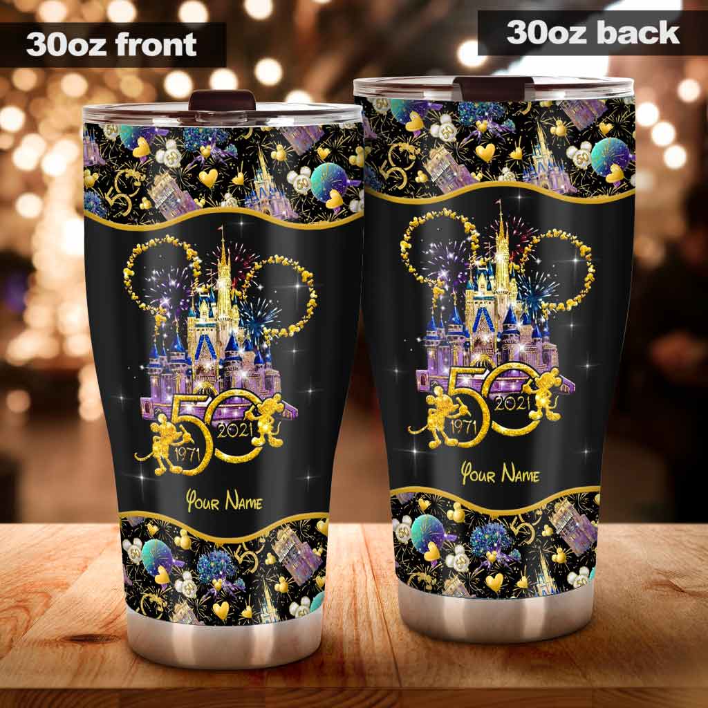 Personalized 50th Anniversary Disney Tumbler Custom Name Gift Tumbler GradoCreations