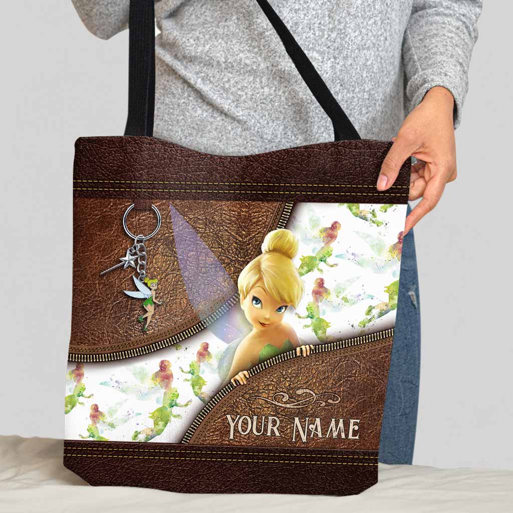 Personalized Tinkerbell Tote Bag Custom Name Gift for Mom Tote Bag GradoCreations