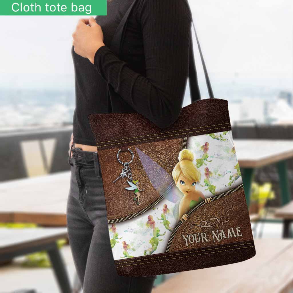 Personalized Tinkerbell Tote Bag Custom Name Gift for Mom Tote Bag GradoCreations