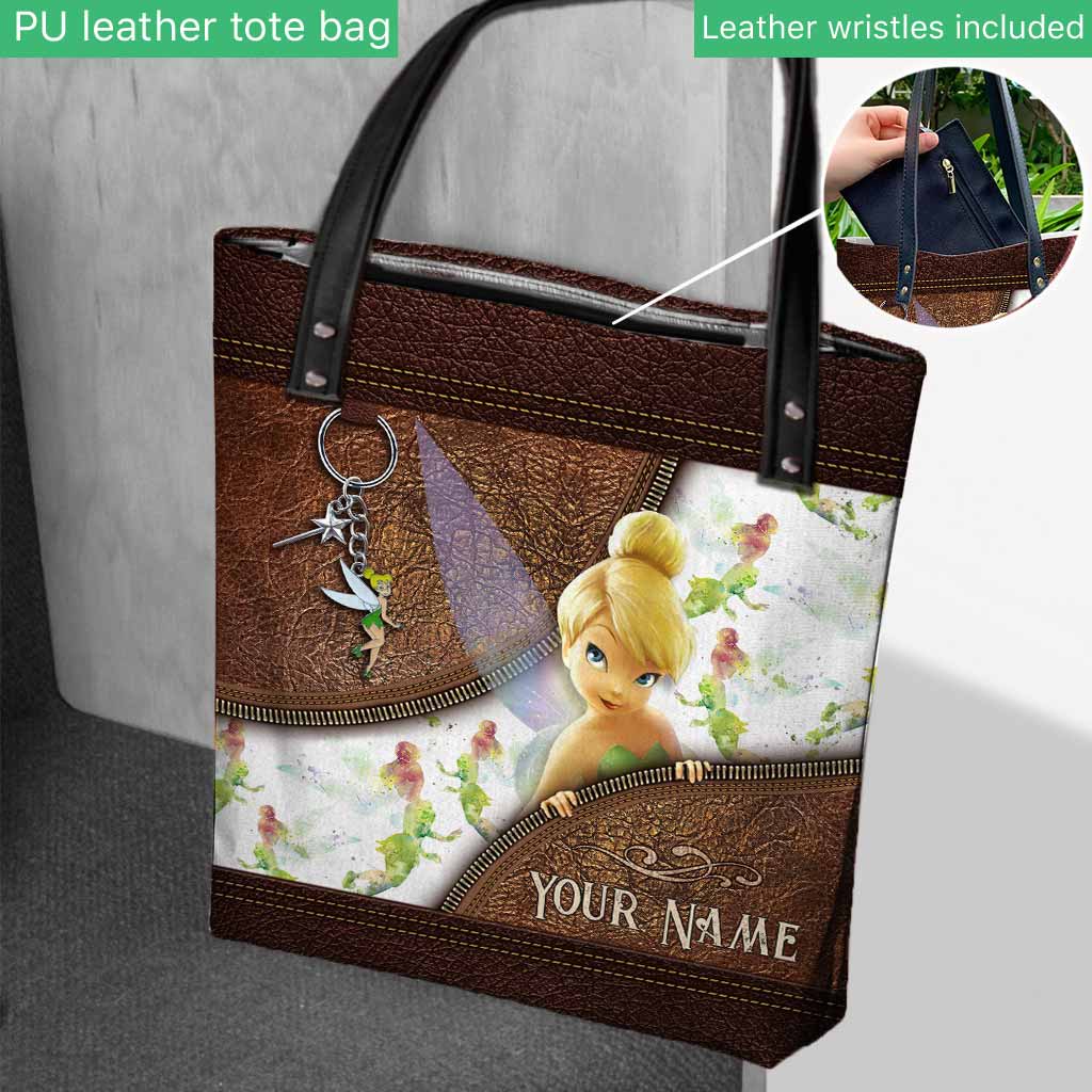 Personalized Tinkerbell Tote Bag Custom Name Gift for Mom Tote Bag GradoCreations