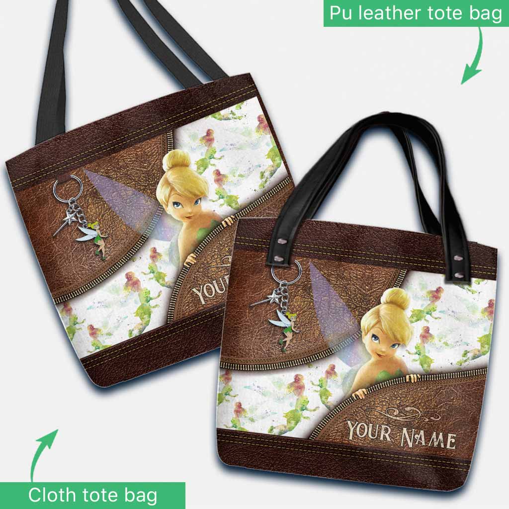 Personalized Tinkerbell Tote Bag Custom Name Gift for Mom Tote Bag GradoCreations