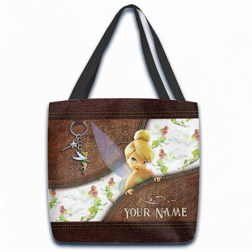 Personalized Tinkerbell Tote Bag Custom Name Gift for Mom Tote Bag GradoCreations
