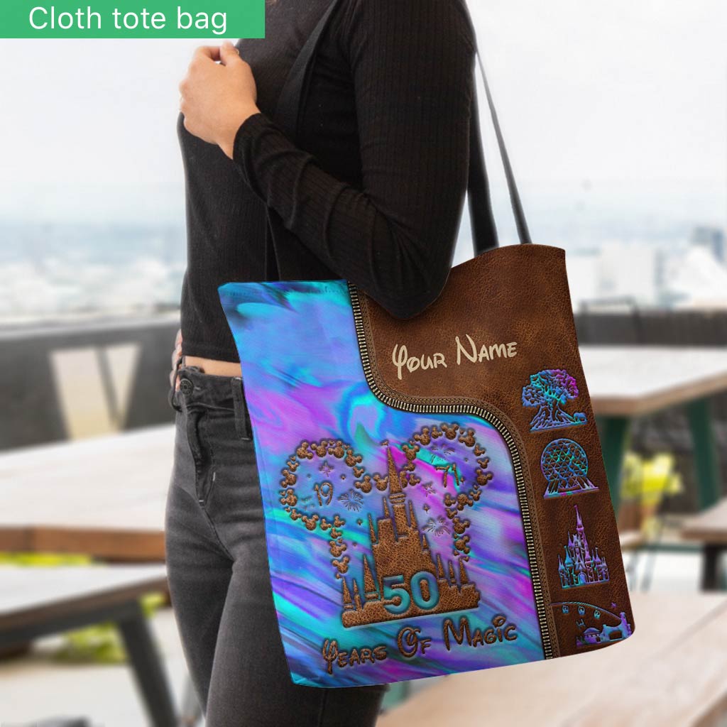 Personalized 50 Years Of Magic Tote Bag Custom Name Gift Tote Bag GradoCreations