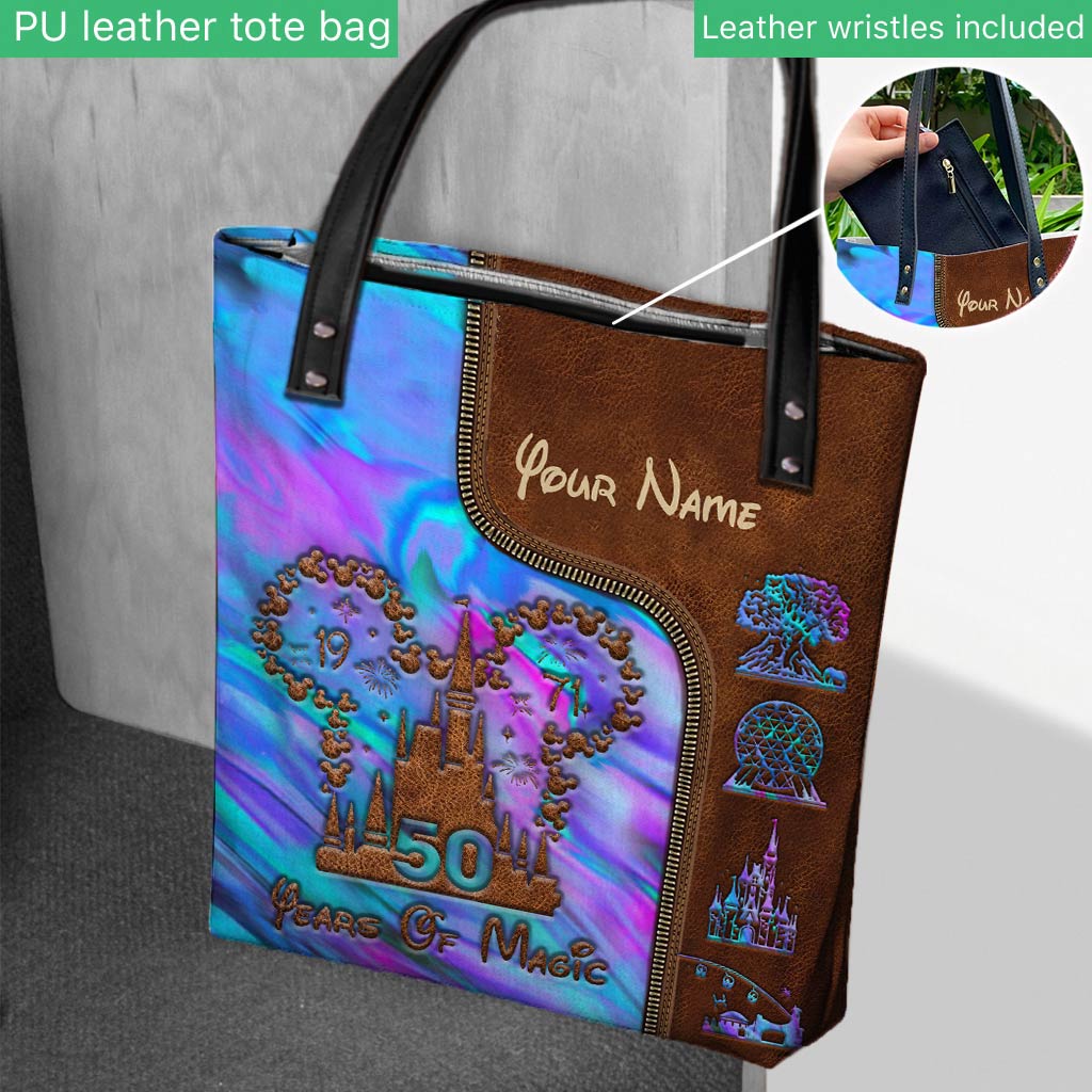 Personalized 50 Years Of Magic Tote Bag Custom Name Gift Tote Bag GradoCreations