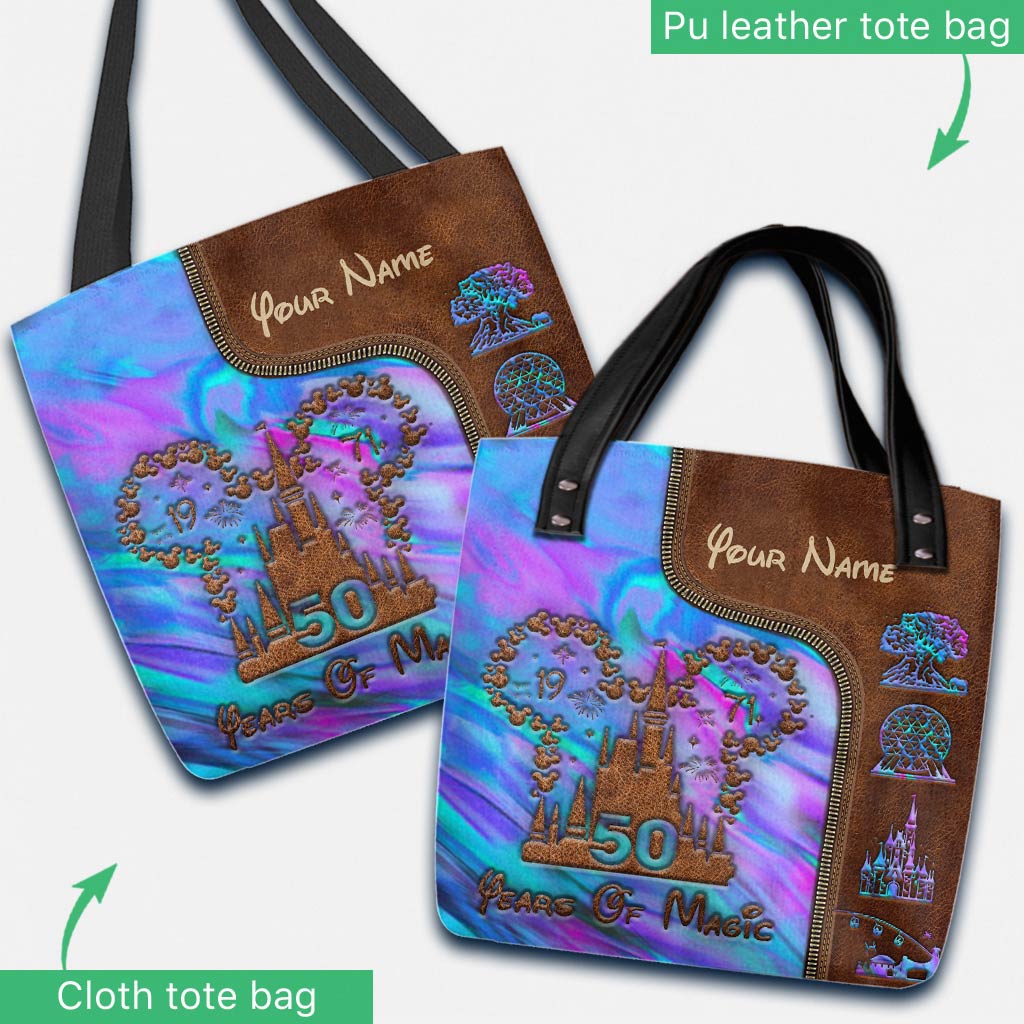 Personalized 50 Years Of Magic Tote Bag Custom Name Gift Tote Bag GradoCreations