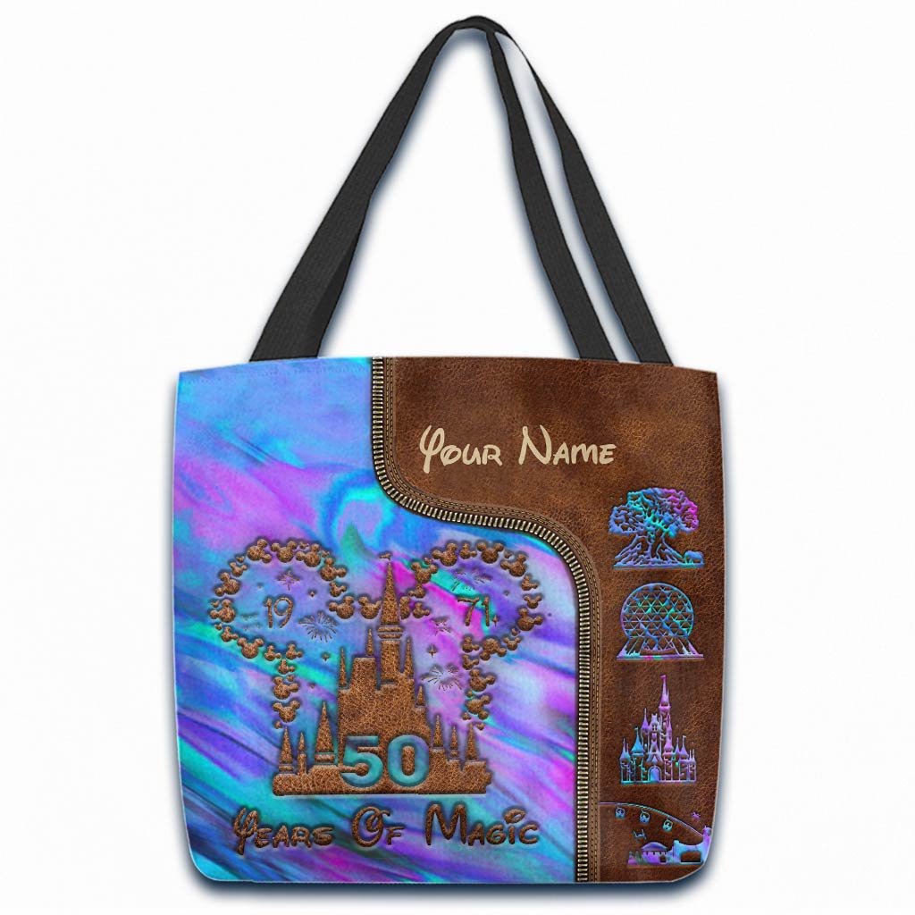 Personalized 50 Years Of Magic Tote Bag Custom Name Gift Tote Bag GradoCreations
