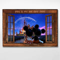 Personalized Mouse Poster Custom Names Gift for Couples Canvas and Poster GradoCreations