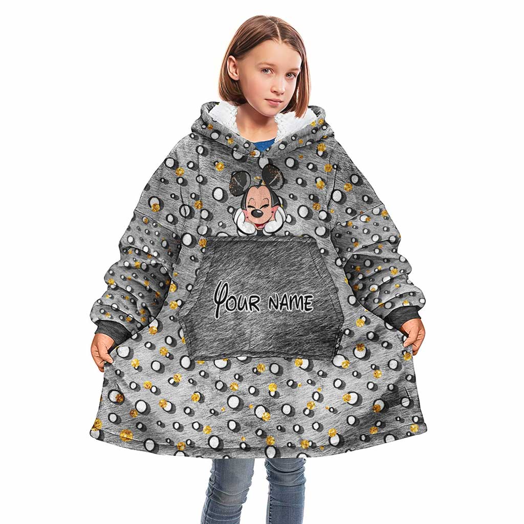 Personalized Magical Mouse Ears Blanket Hoodie Custom Name Gift for Kids Blanket Hoodie GradoCreations