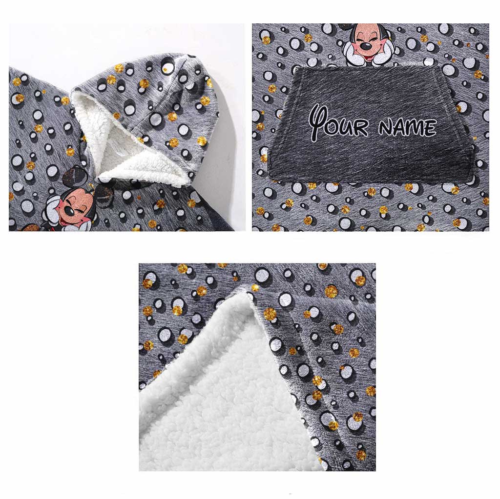 Personalized Magical Mouse Ears Blanket Hoodie Custom Name Gift for Kids Blanket Hoodie GradoCreations